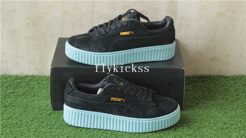 Puma Fenty Rihanna Creeper Low Black Light Blue Gum